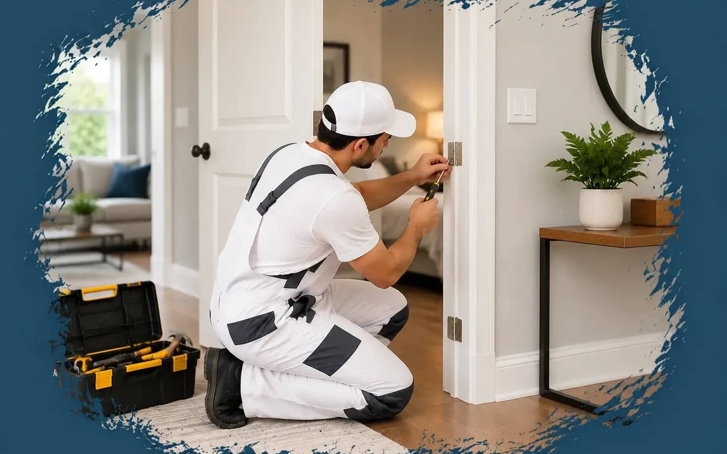 Take care of smaller repairs and adjustments around the house that don't require a specialized trade, from loose hardware and damaged trim to everyday fixes.
